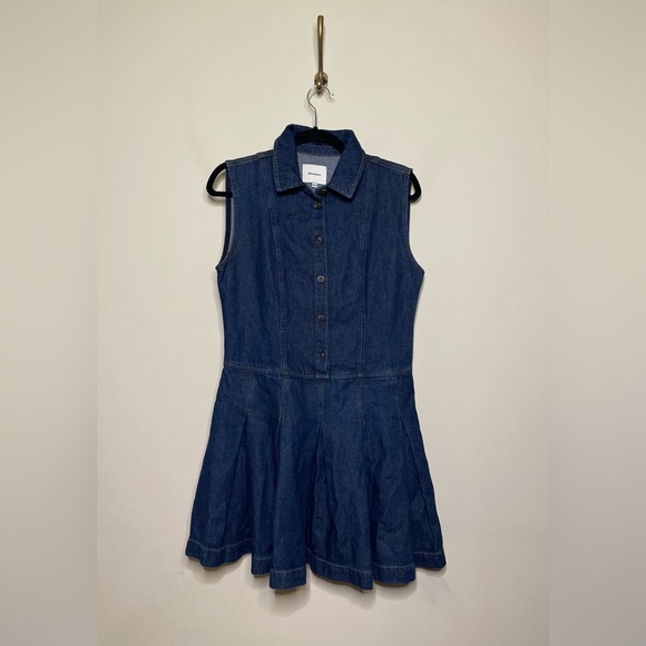 Reformation Blue Denim Mini Dress - Picture 4 of 7